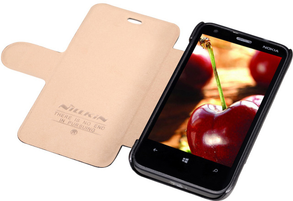 Чохол NILLKIN Nokia Lumia 620 - Fresh Series Leather Case (Black) Тип чохол-книжка