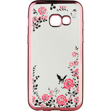 Чохол BECOVER Flowers для Samsung Galaxy A3 (2017) A320 Pink (701314)