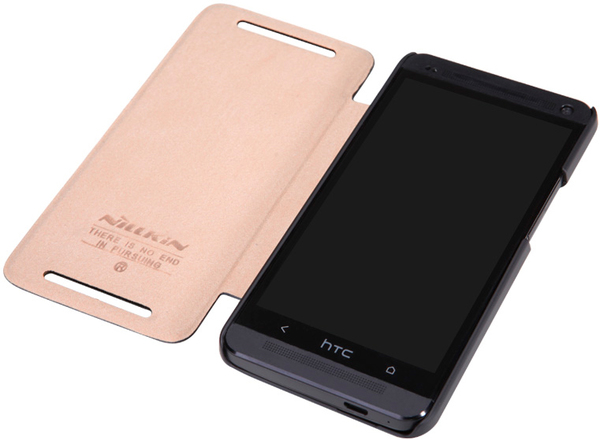 Чохол NILLKIN HTC ONE (M7) - Crossed Leather Style Case (Black) Матеріал натуральна шкіра