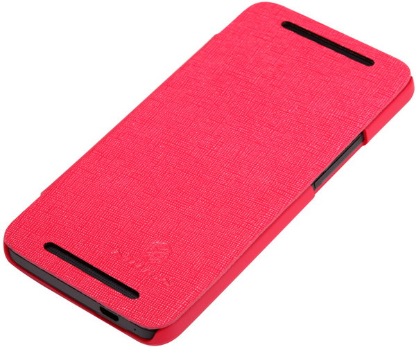 Чохол NILLKIN HTC ONE (M7) - Crossed Leather Style Case (Red) Колір червоний