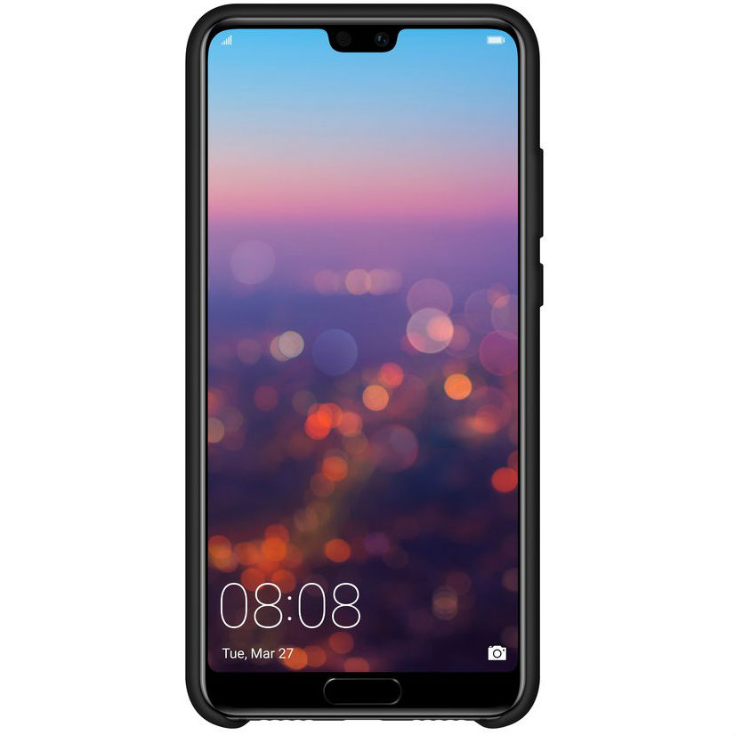 Фото 4 Чохол HUAWEI P20 Silicon Case Black (51992365)