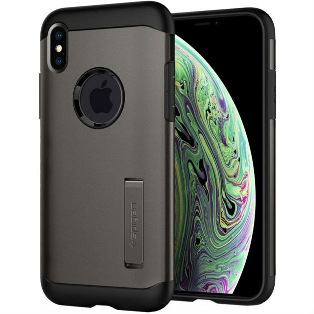 

Чехол SPIGEN iPhone XS Slim Armor Gunmetal (063CS25133), iPhone XS Slim Armor Gunmetal (063CS25133)