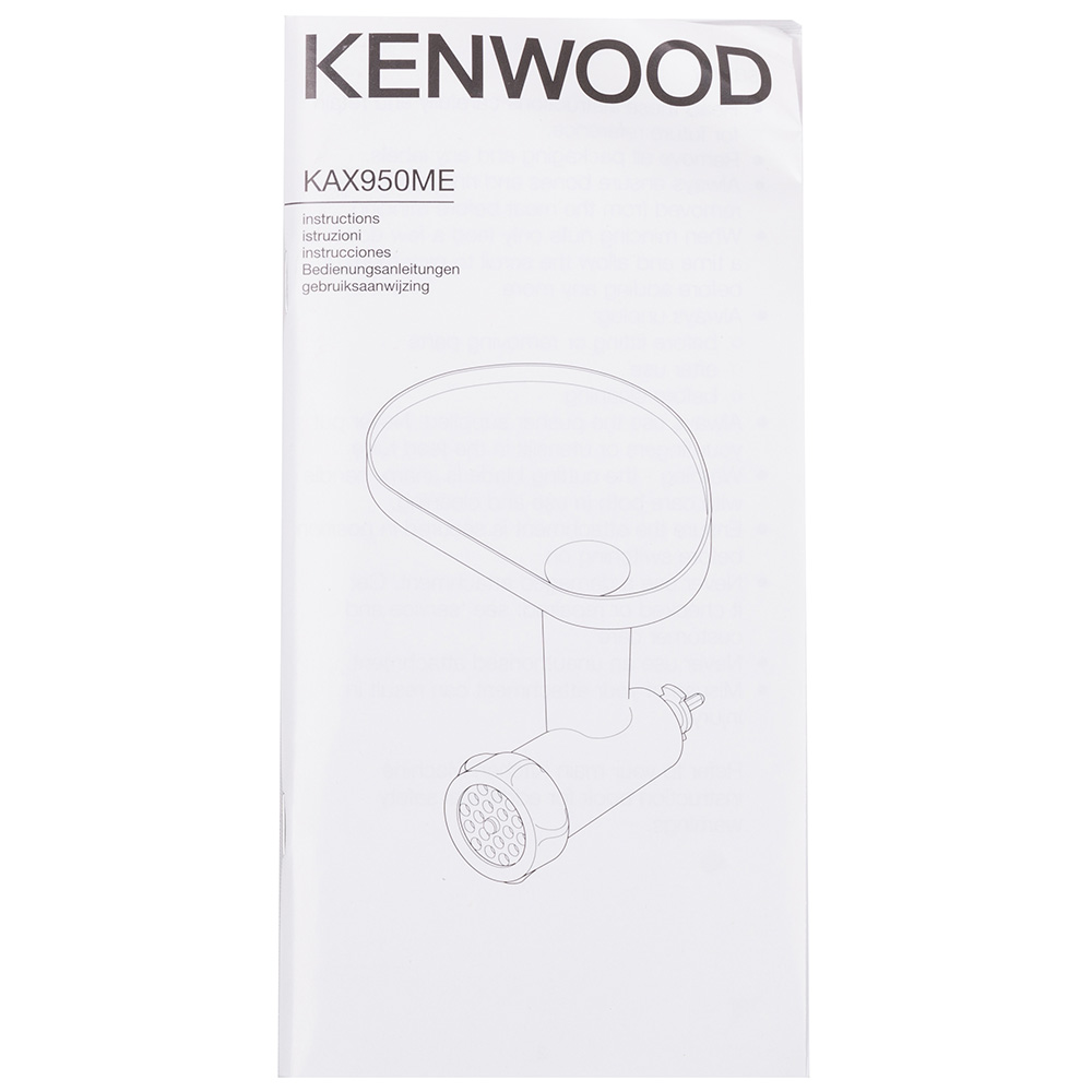 Изображение Насадка-мясорубка KENWOOD KAX950ME