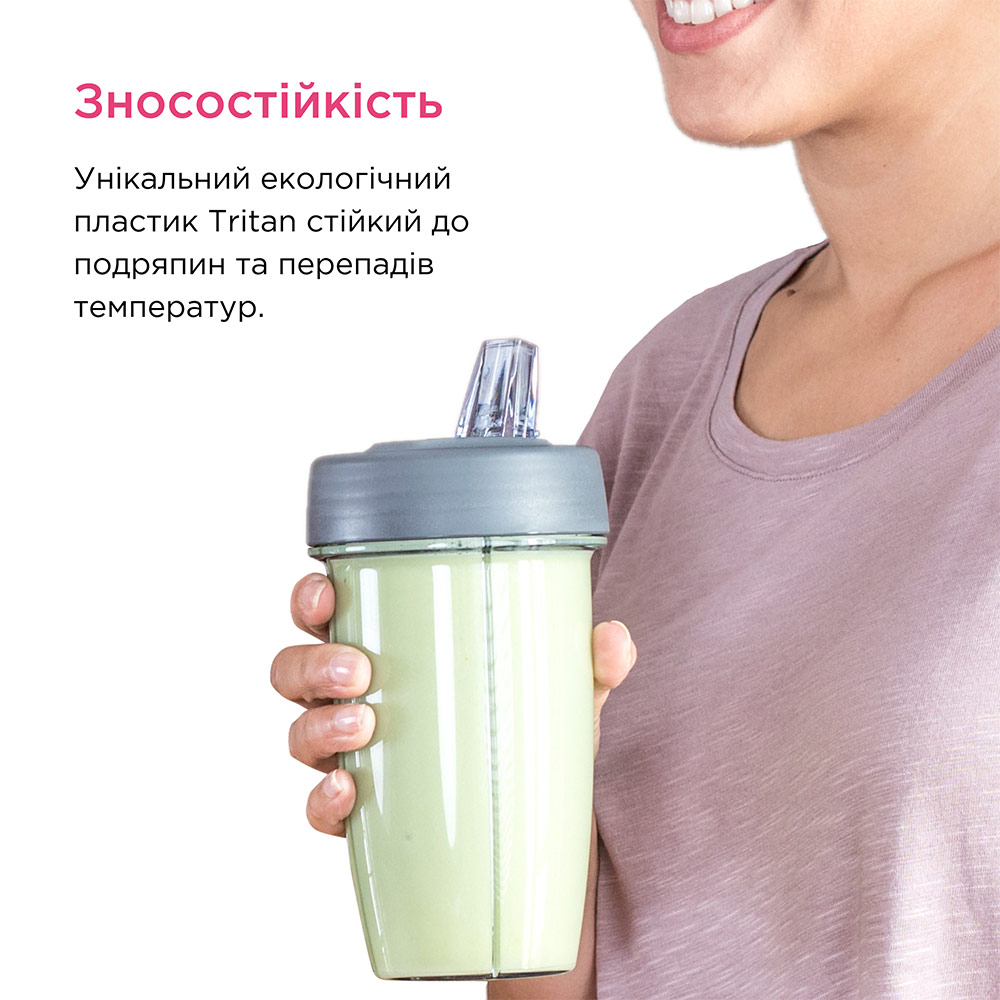 Чаша KENWOOD KAH740PL SMOOTHIE2GO SPORT Совместимость KVC 3110 S, KVC3170S, KVC3173S, KVL4170W, KVL 6410 S, KVL6370S, KVC5100T, KVC7300S, KMX750WH, KMX750BK, KMX750RD, KVC7320S, KVL8320S, KVL8470S, KVL8300S