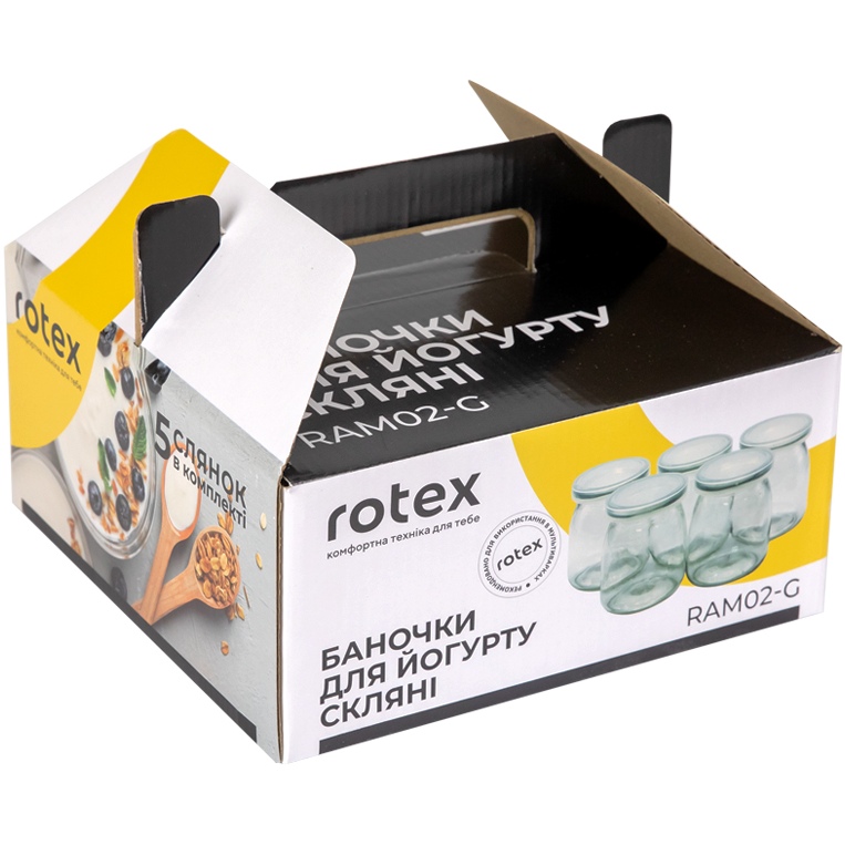Набор баночек ROTEX RAM02-G (5 шт.) Тип аксессуара баночки для приготовления йогурта