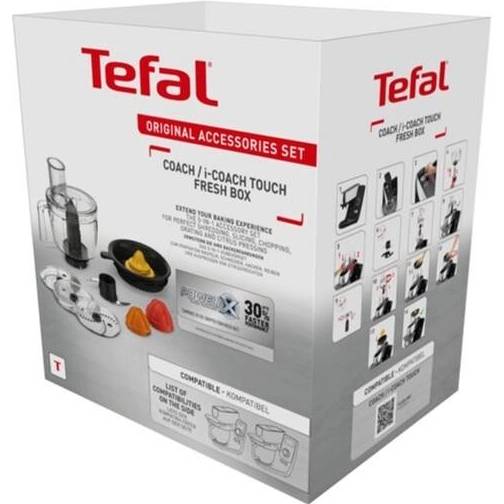 Набор насадок TEFAL XF652038 (1600007208) Дополнительно Для измельчения, нарезки ломтиками, натирания на терке и отжима цитрусовых