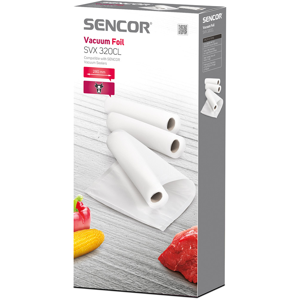 Вакуумна плівка SENCOR 28 см (SVX320CL) Сумісність з усіма вакуумними пакувальниками SENCOR