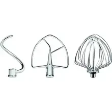 Набір насадок KITCHENAID 5KSM7BL3PSS для чаші 5,6 л/6,6 л/6,9 л (5KSM7BL3PSS)