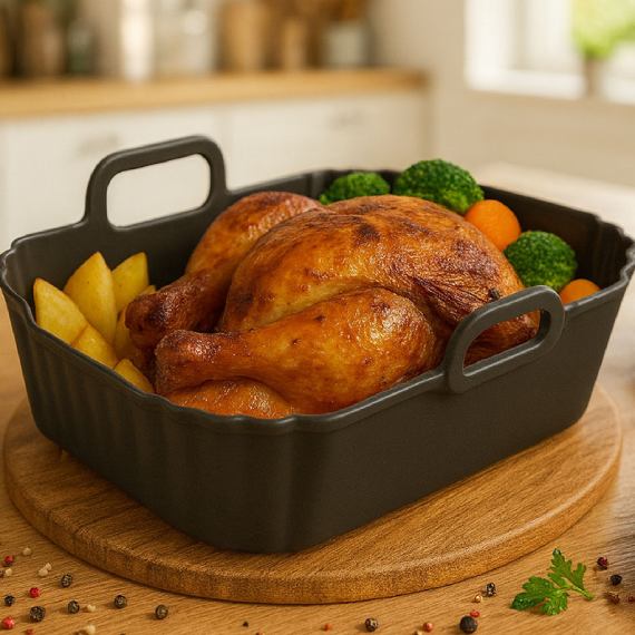 Форма для выпечки NOVEEN SI407 19 x 12 см Black (RL079917) Материал силикон, соответствует требованиям FDA, нетоксичен, не содержит BPA