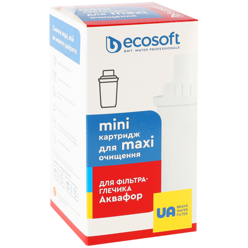 Картридж ECOSOFT для фільтрів-глечиків Аквафор (CRVKAQRECO) Картридж ECOSOFT для фільтрів-глечиків Аквафор (CRVKAQRECO)