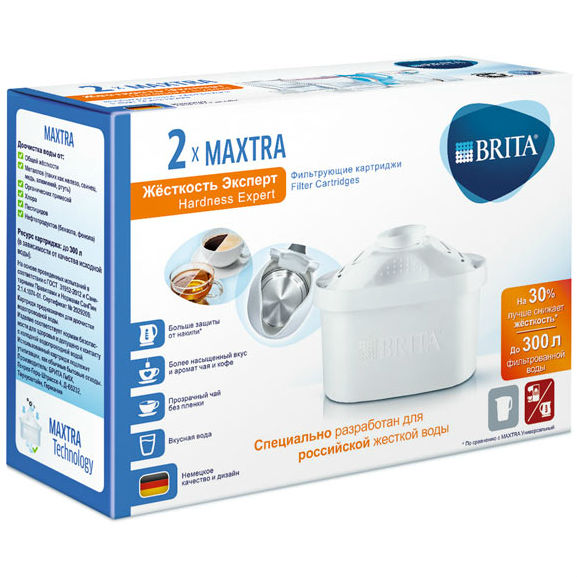 Фільтр-картридж BRITA Maxtra+ Pack 2 Hardness Expert (1034682)