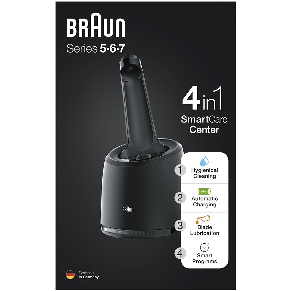 Фото 2 Система для очищення бритви BRAUN Clean&Charge 0-CC BLK (81697133)