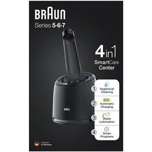 Система для очищення бритви BRAUN Clean&Charge 0-CC BLK (81697133)