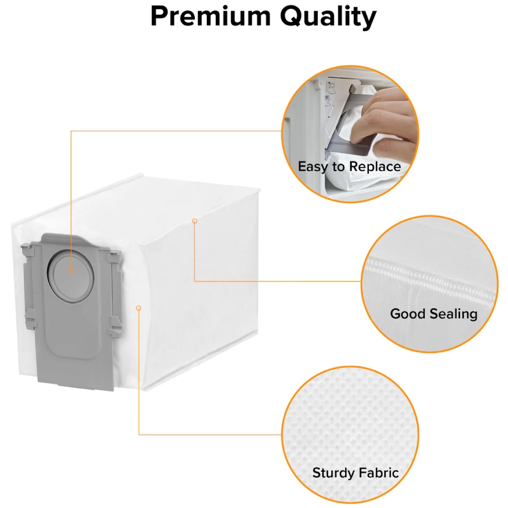 Пылесборник ROBOROCK Disposable Dust bag 3 шт (8.02.0238) Объем 2.7