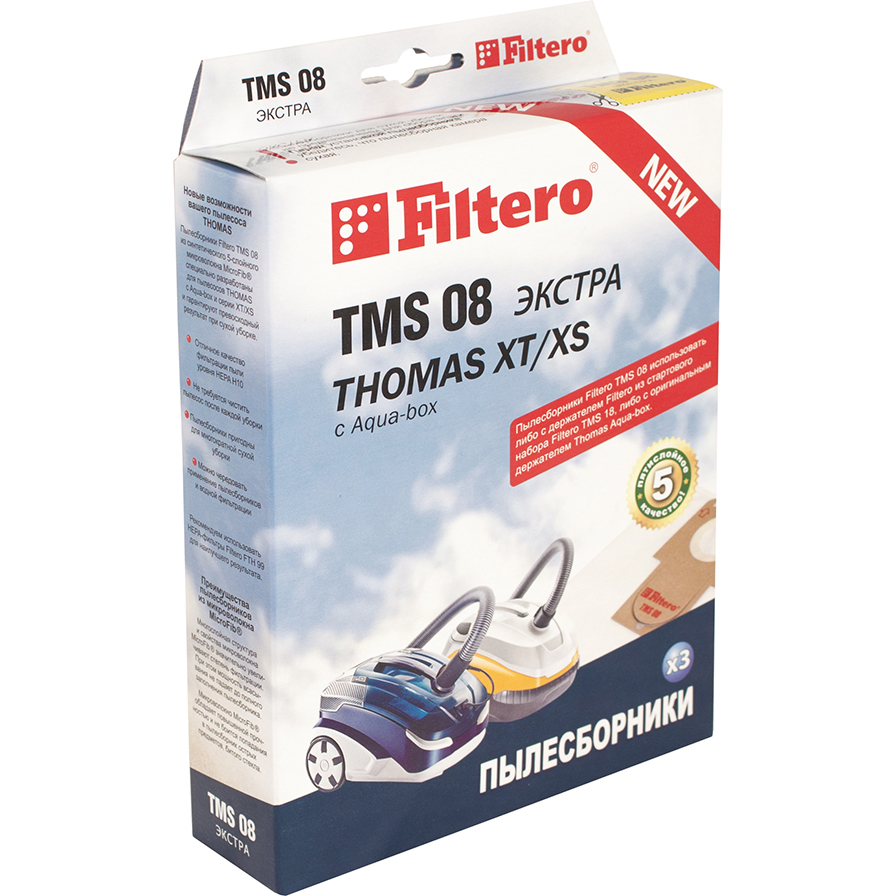 

Мешки Filtero TMS 08 екстра (3), TMS 08 екстра (3) синтетичний