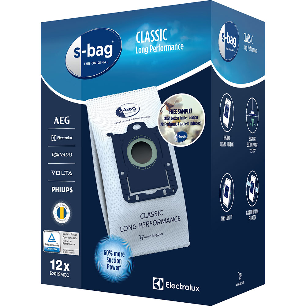 Набір мішків ELECTROLUX E201SMCC S-bag Classic LongPerformance (900169083) Сумісність по бренду Electrolux