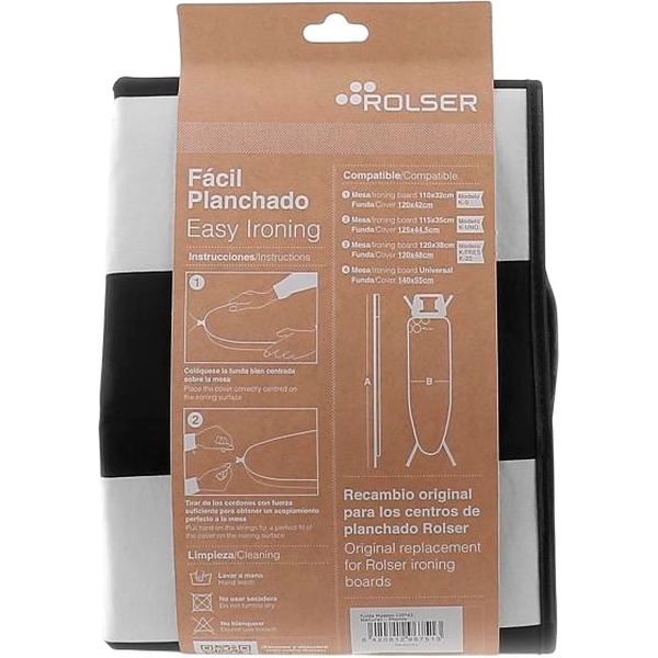 Чехол ROLSER Muleton Blanco/Negro 140 x 55 см (FUR004-2064) Материал подкладки мулетон 