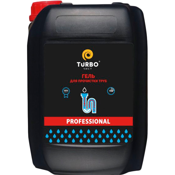 

Гель для прочистки канализационных труб TURBO 4.7 л (4820178062626), крот Гель, 4,7л