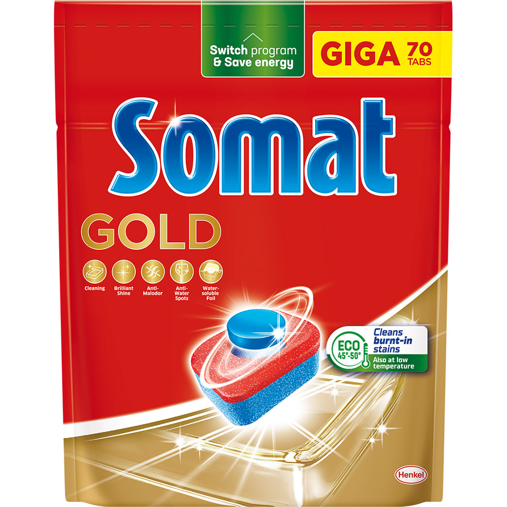Photos - Dishwasher Tabs Somat Таблетки для миття посуду  Gold Голд 70 шт  2891294 