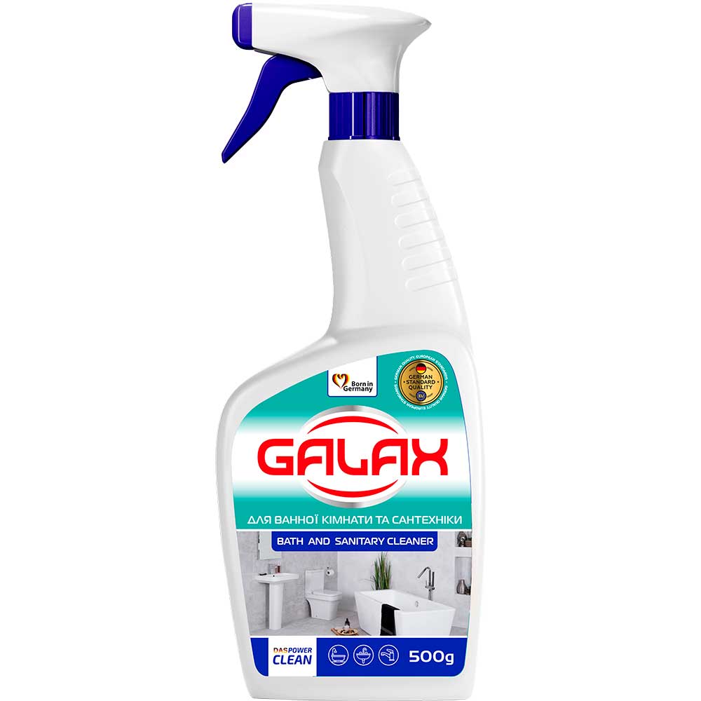 Засіб для миття ванної кімнати та сантехніки Galax das PowerClean 500 мл (4260637724397) Засіб для миття ванної кімнати та сантехніки Galax das PowerClean 500 мл (4260637724397)