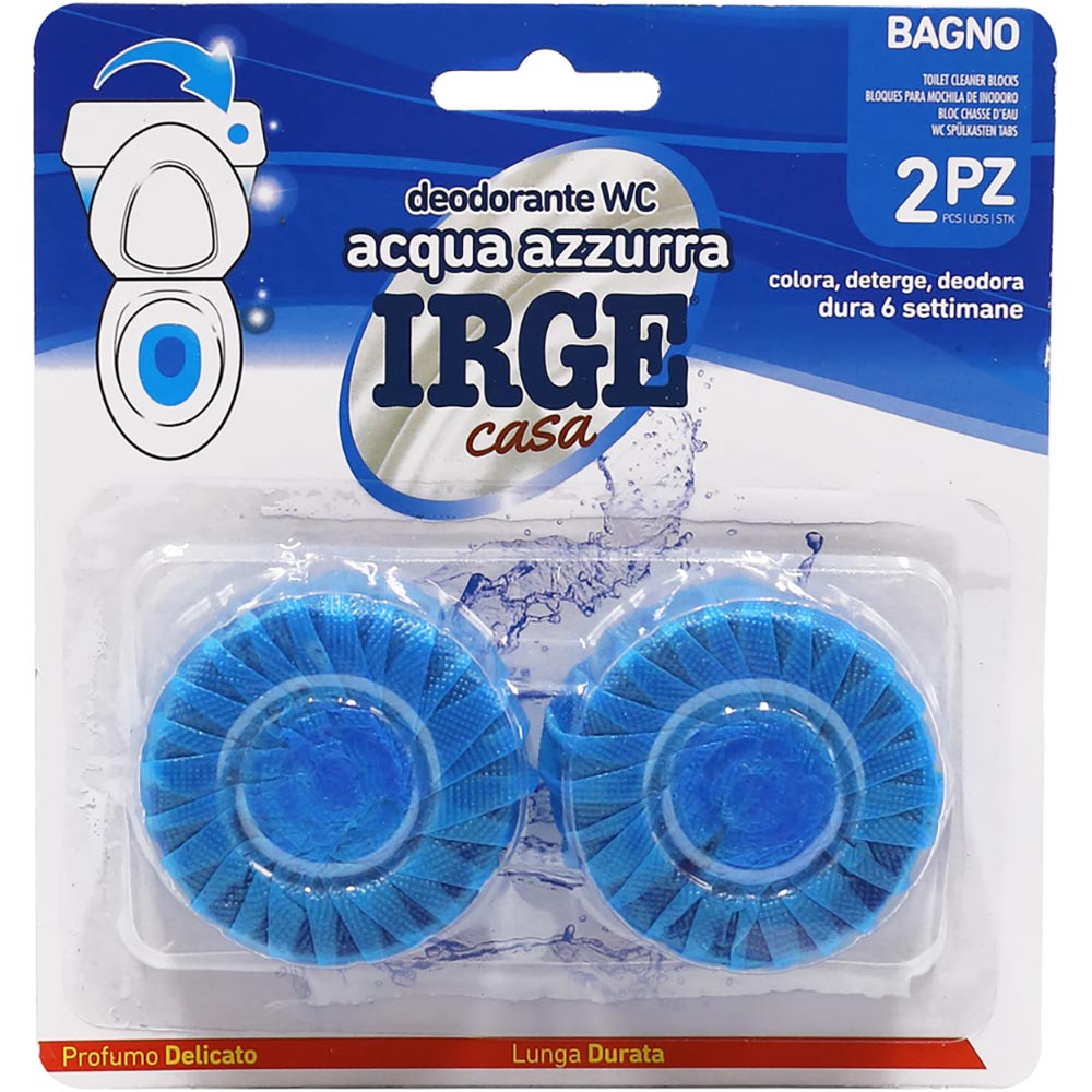 Пігулки для зливного бачка IRGE Blue water 2 шт. (DEO3481A) Пігулки для зливного бачка IRGE Blue water 2 шт. (DEO3481A)