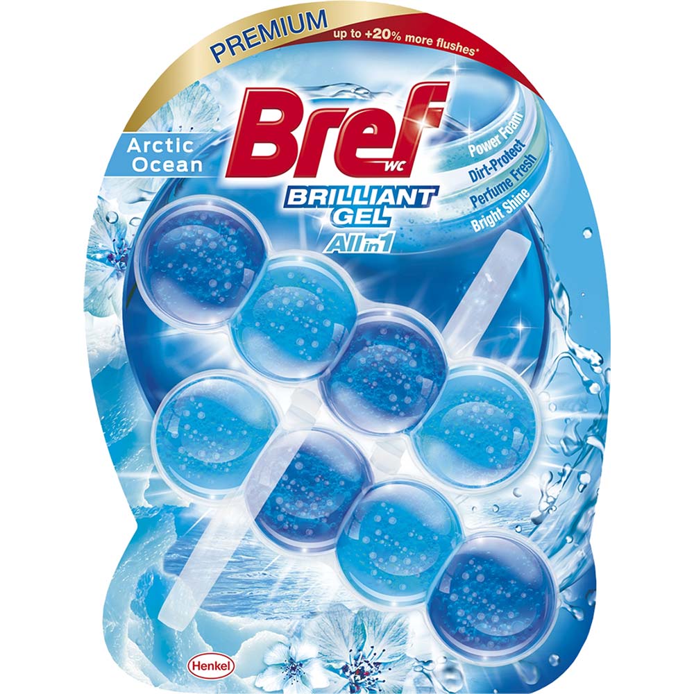 Туалетный блок BREF Brilliant Gel Арктический океан 2штx42г (2870915)