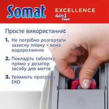 Таблетки для посудомийної машини SOMAT Excellence 4in1 28 шт (2890005)