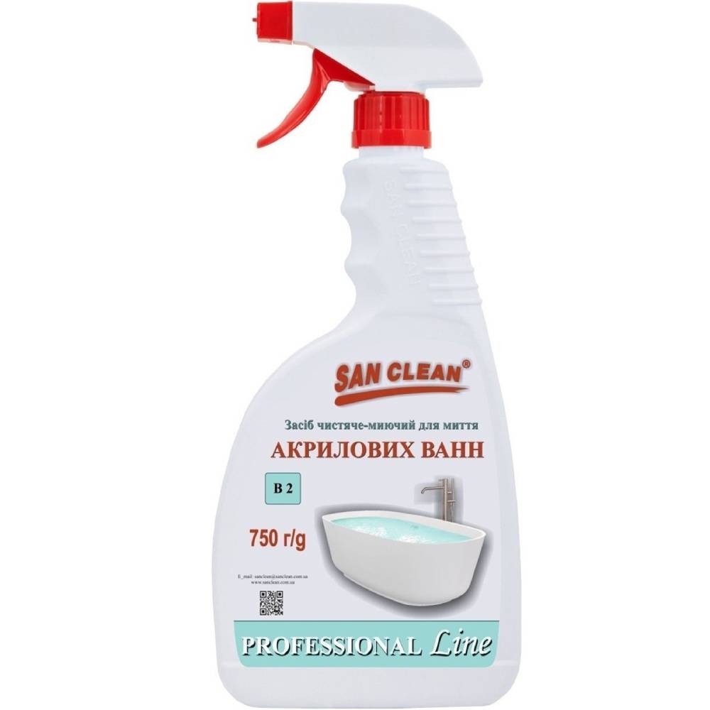 Засіб для миття ванної кімнати SAN CLEAN PROF 750г