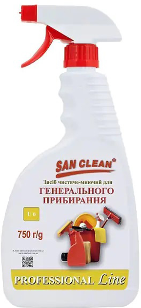 Чистящее средство SAN CLEAN PROF для генеральной уборки 750 г (4820003544358)