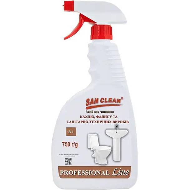 Засіб для чищення SAN CLEAN PROF для чищення кахлю і фаянсу 750 г (4820003544143)