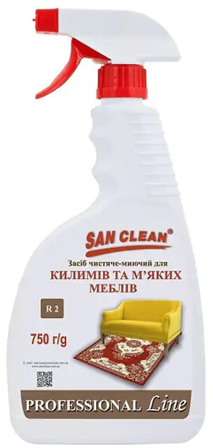 Чистящее средство SAN CLEAN PROF для ковров и мягкой мебели 750 г (4820003544259)