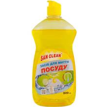 Засіб для миття посуду SAN CLEAN Лимон 500 г (4820003540275)