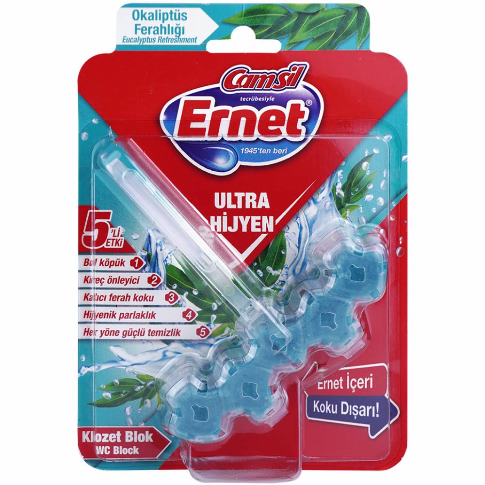 Туалетный блок Ernet Ultra Hygiene Эвкалиптовая свежесть 50 г (1204531)