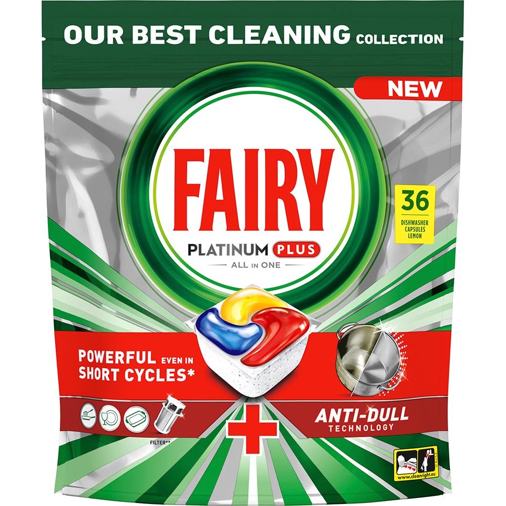 Капсули для посудомийної машини FAIRY Platinum Plus Все-в-1 36шт (80799347)
