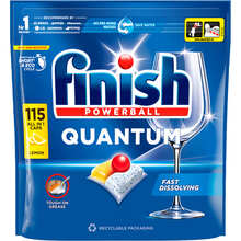 Капсули для посудомийної машини FINISH Quantum All in 1 Лимон 115 шт (5908252018468)