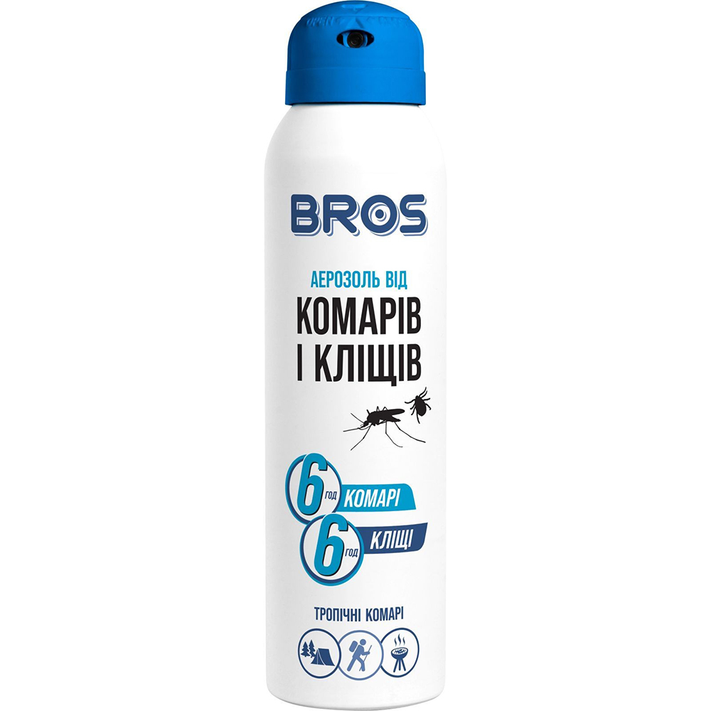 Аэрозоль от комаров и клещей BROS 90 мл (5904517061231/5904517321311/5904517048485)