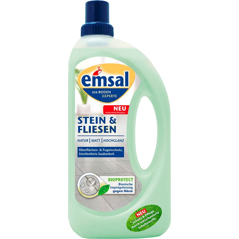 Засіб для миття підлоги EMSAL Для каменю та кахлю із захистом від плям 1 л (4001499944697/4001499970160)