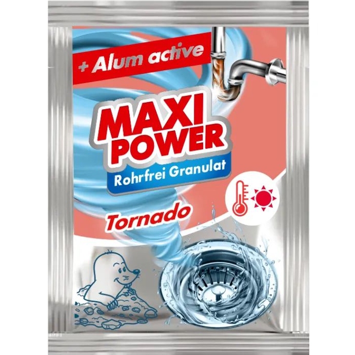 Засіб для прочищення труб MAXI POWER Tornado гранульований 80 г (4823098413004)