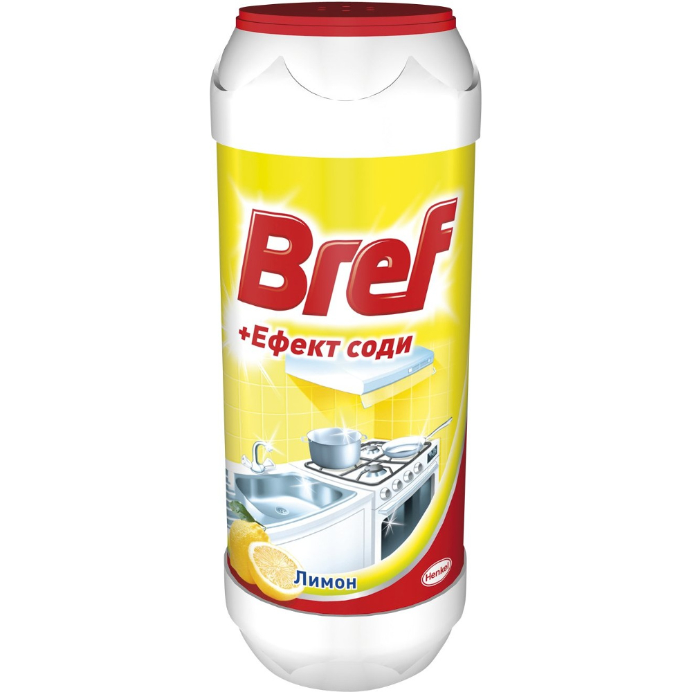 

Порошок BREF Эффект соды. Лимон 500г (9000100254953), Порошок для чищення "+ Ефект соди" Лимон 500г