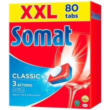 Таблетки для посудомоечных машин SOMAT Сомат Класик 80 шт 1400 г (9000101067392)