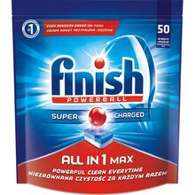 Таблетки для посудомийних машин FINISH Powerball ALL IN 1 Max 50 tabs