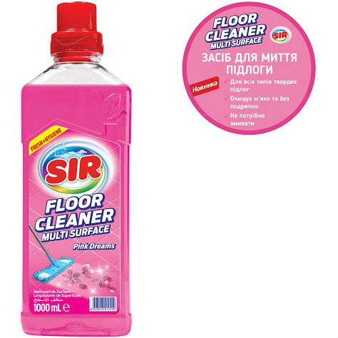 

Средство для мытья пола SIR "Pink Dreams" 1 л (152.SR.016.12), Засіб для миття підлоги 1 л Рожеві мрії