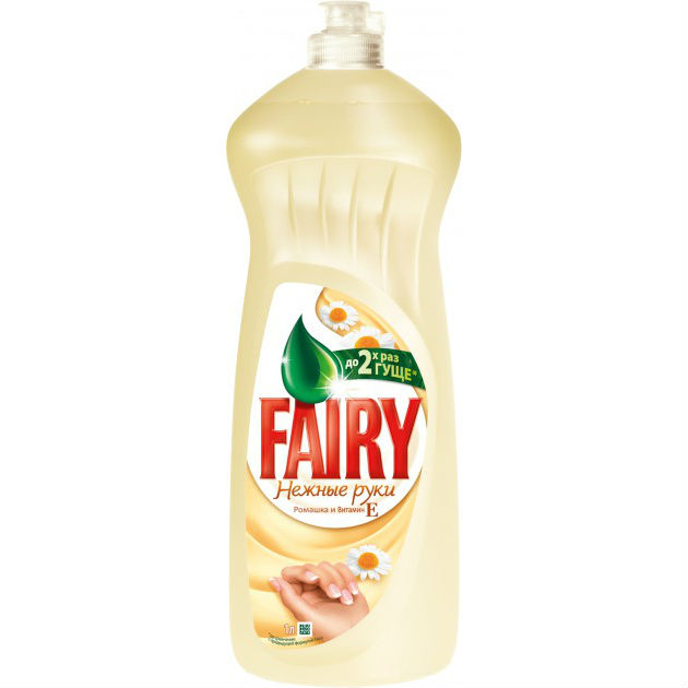 

Средство для мытья посуды FAIRY Нежные руки Ромашка и Витамин Е 1 л (5413149477667), Для мит. пос. Ніжні руки Ромашка і вітамін Е 1л