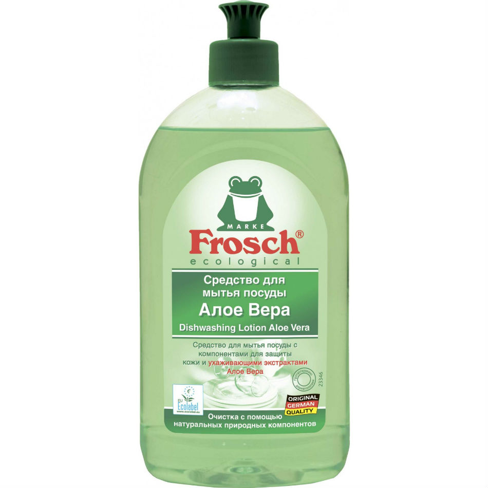 

Бальзам для мытья посуды FROSCH Алое Вера 500 мл (4009175164537), Бальзам-концентрат д/посуду Алое Вера 500мл