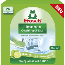 Таблетки для мытья посуды Frosch Лимон 26 шт х 20 г (4001499940132)