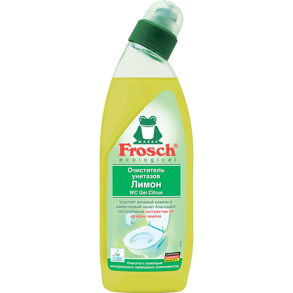 

Гель для чистки унитазов FROSCH Лимон 750 мл (4009175170507), Гель для очищення унітазів Лимон