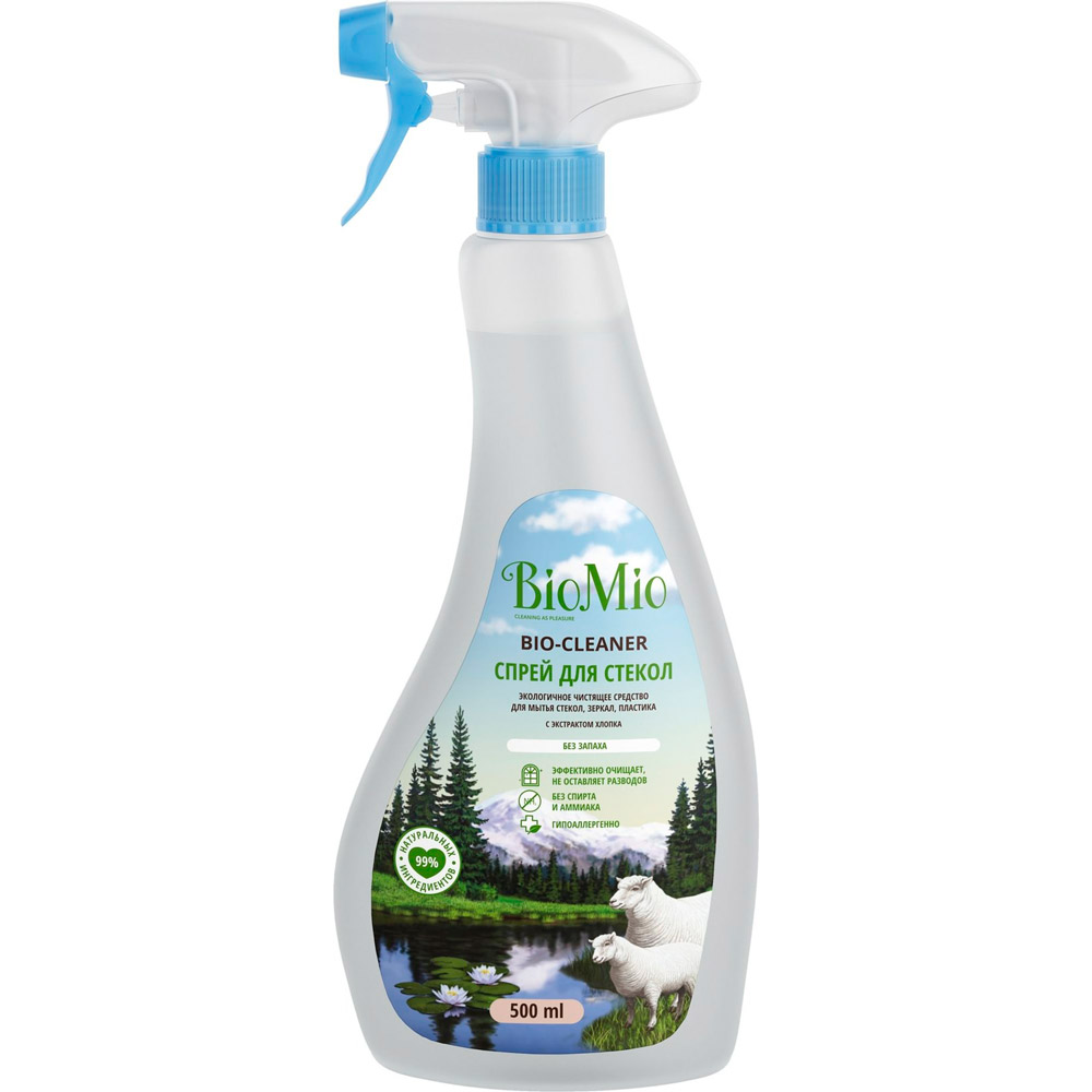 

Средство для чистки стекол BioMio Bio-Glass Cleaner 500 мл (4603014008992), BIO-GLASS CLEANER чист для стекол, зеркал,