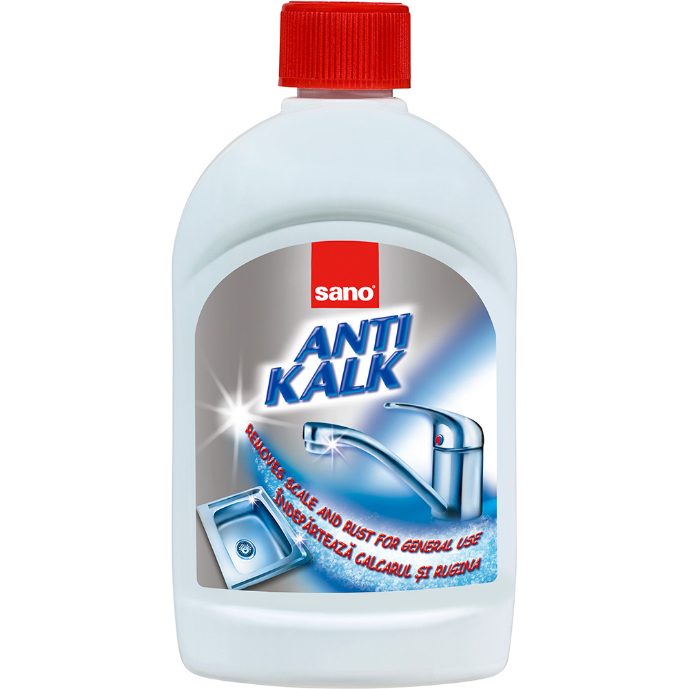 

Чистящее средство SANO Anti Kalk Rust 500 мл (7290010935543), Засіб д/видалення шумовини 500мл/12