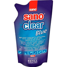 Средство для мытья стекол Sano Clear Blue 750 мл/запаска (7290012117275