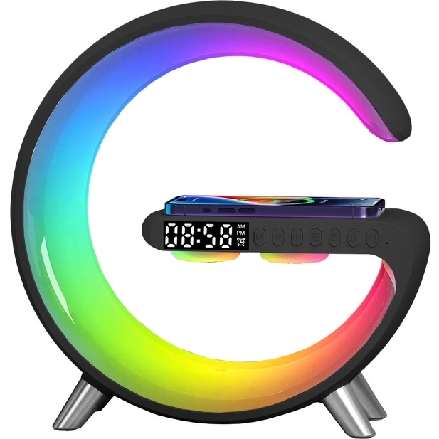 Настільна смарт лампа-нічник G-SMART RGB 15W Light Sound Machine Black (RGB-GBtb)